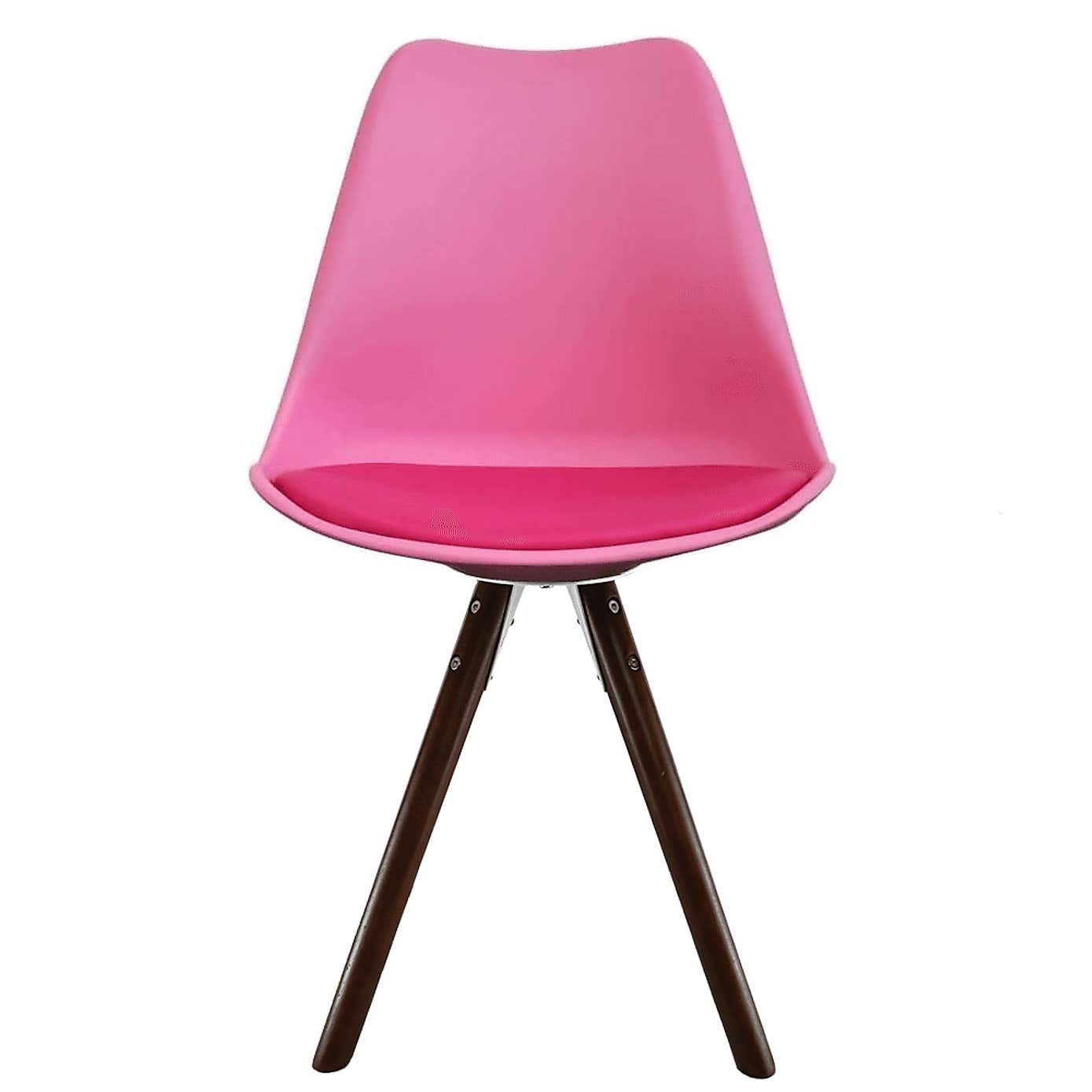 Fusion Living Soho Plastic Dining Chair with Pyramid Legs