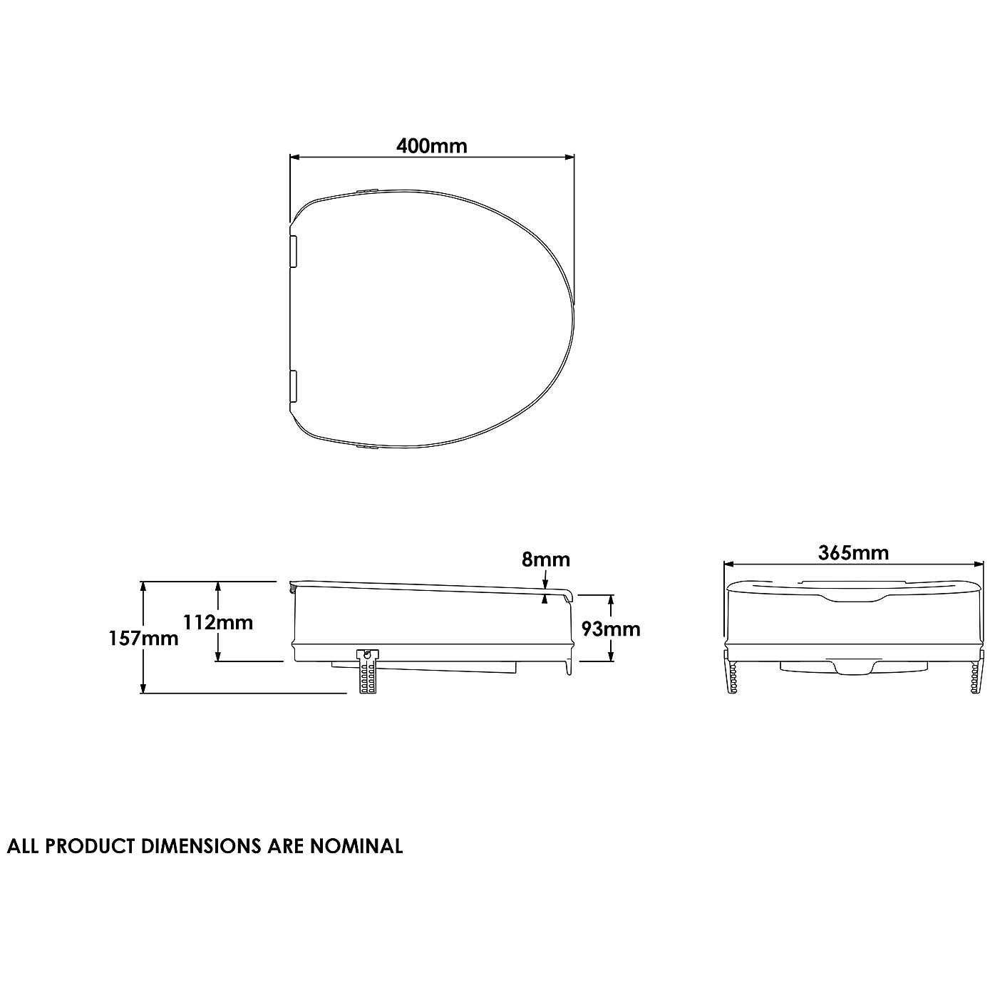 Carragh Raised Toilet Seat