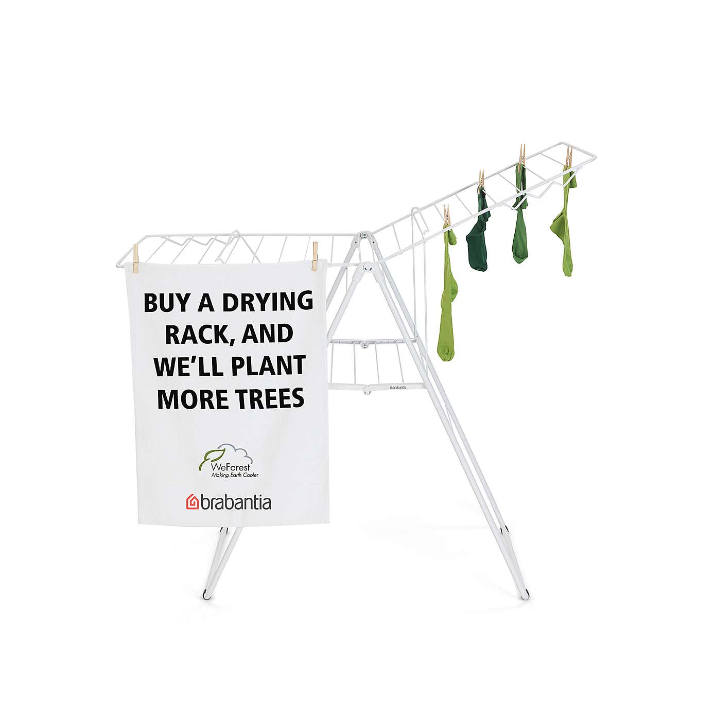 Brabantia White HangOn Drying Rack 20m
