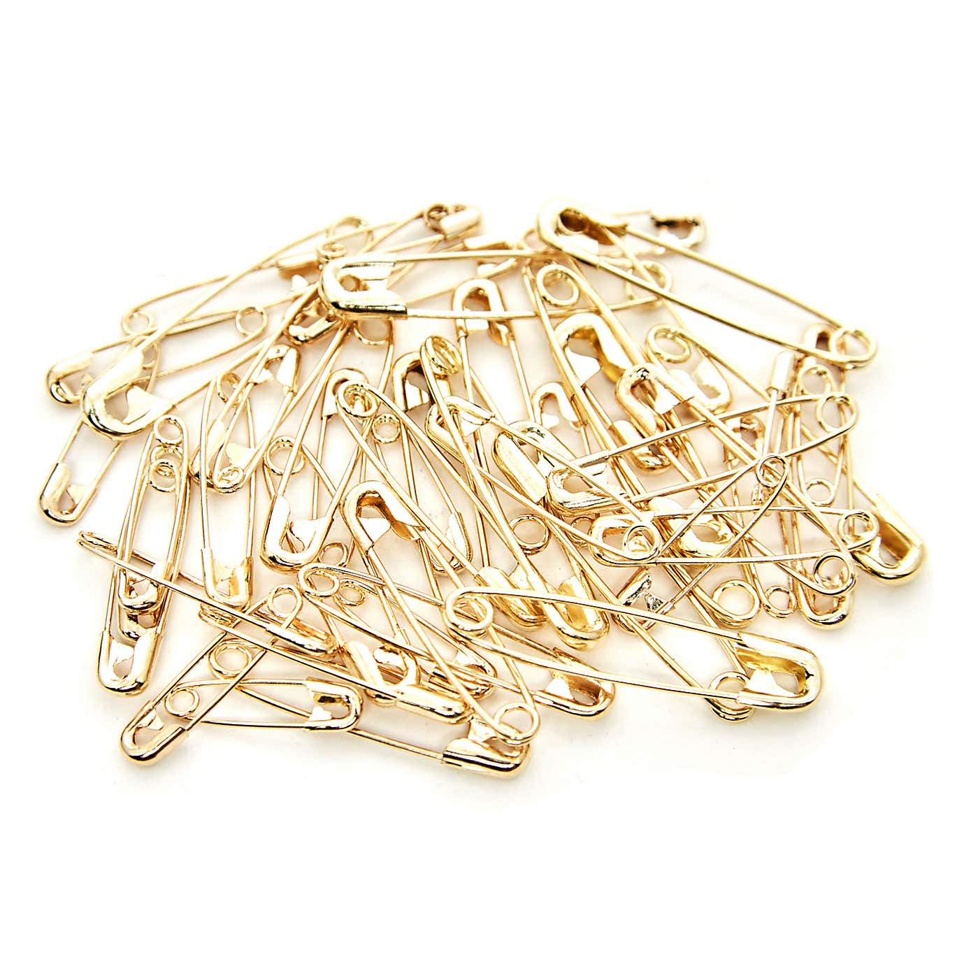 Hemline Gold Assorted Safety Pins