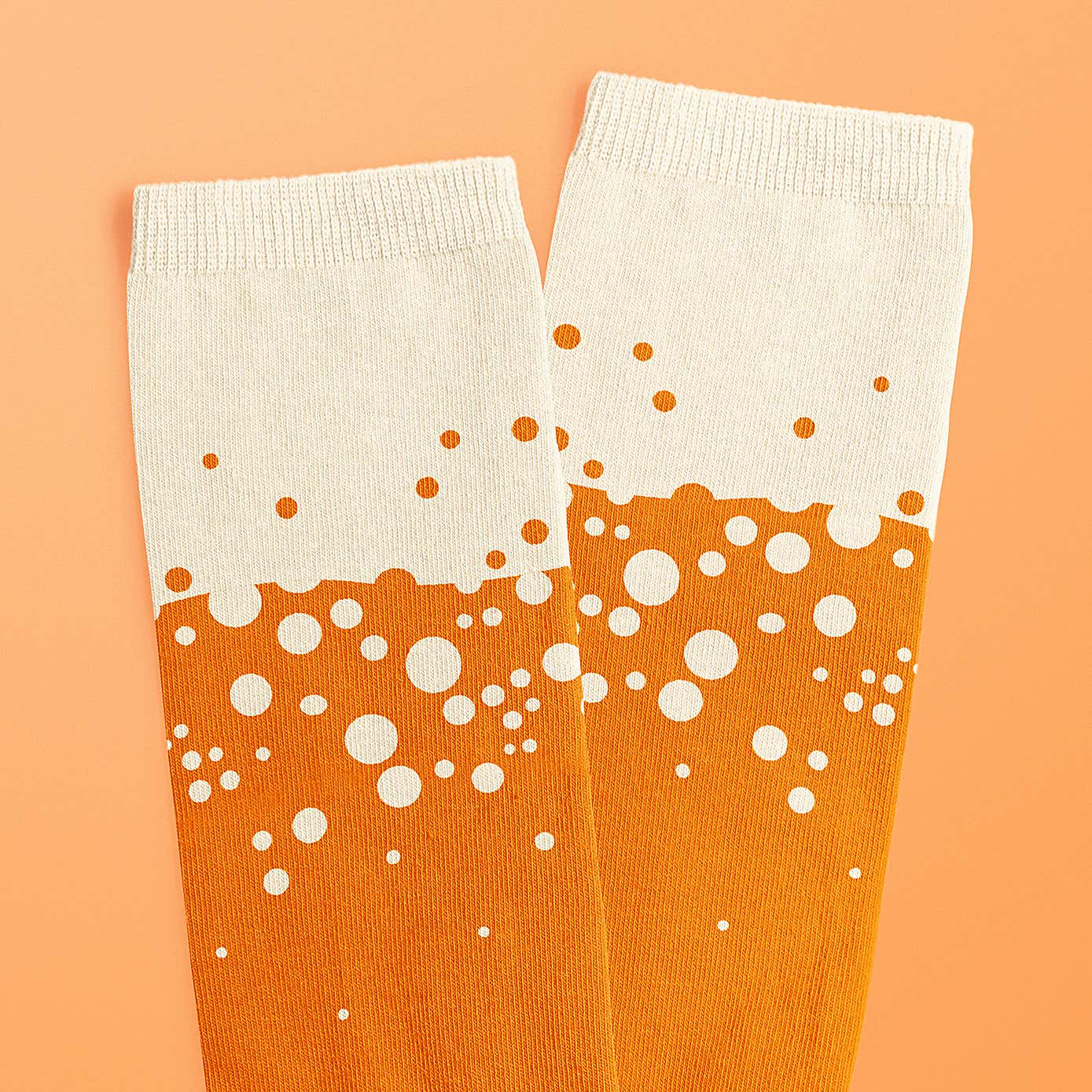 Luckies Hazy IPA Orange Craft Beer Socks