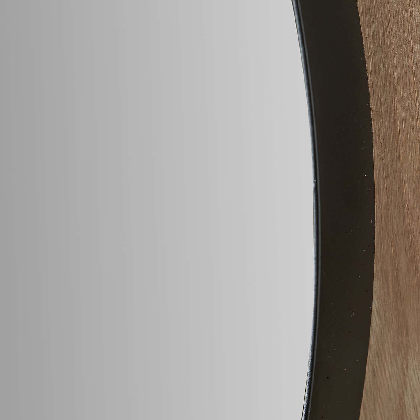 Slim Frame Round Wall Mirror