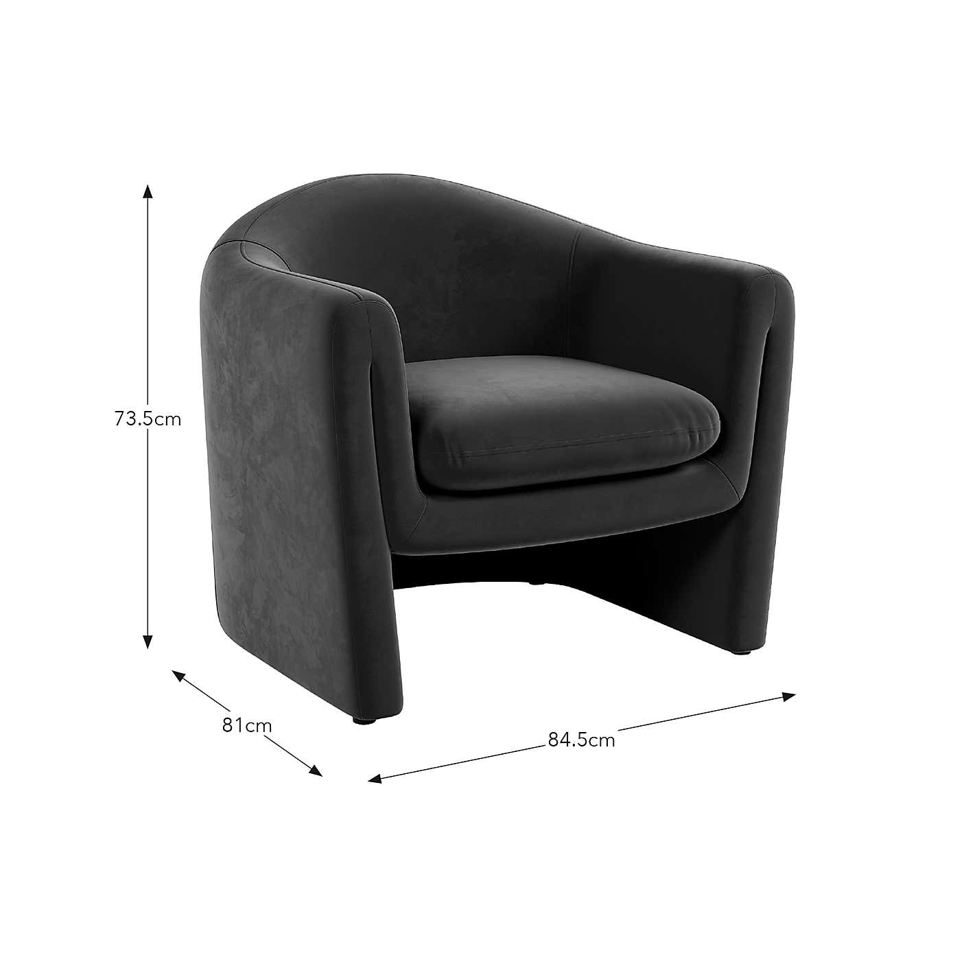 Darcy Velvet Accent Chair