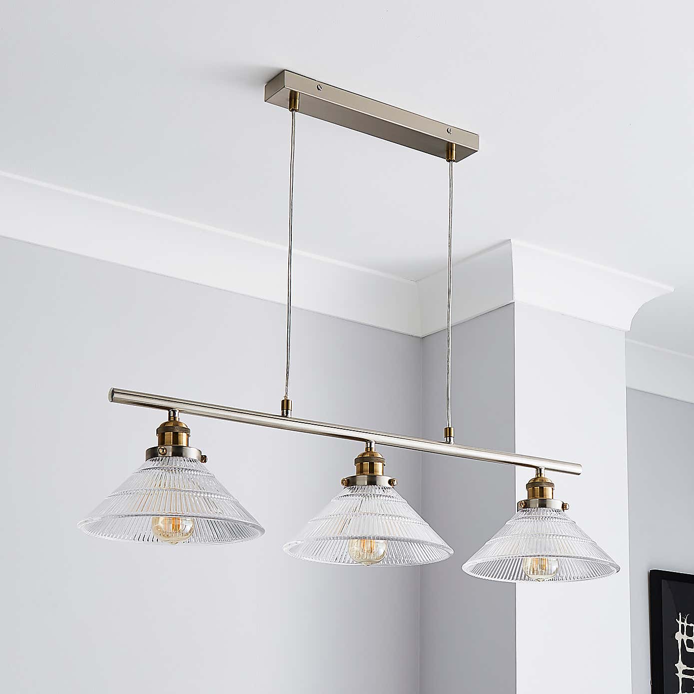 Logan 3 Light Diner Ceiling Fitting