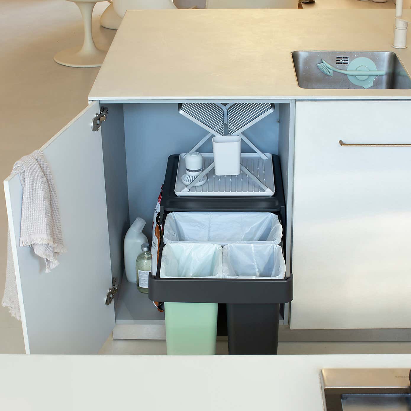 Brabantia Sort and Go 3 Sections 10L, 10L & 20L Bin