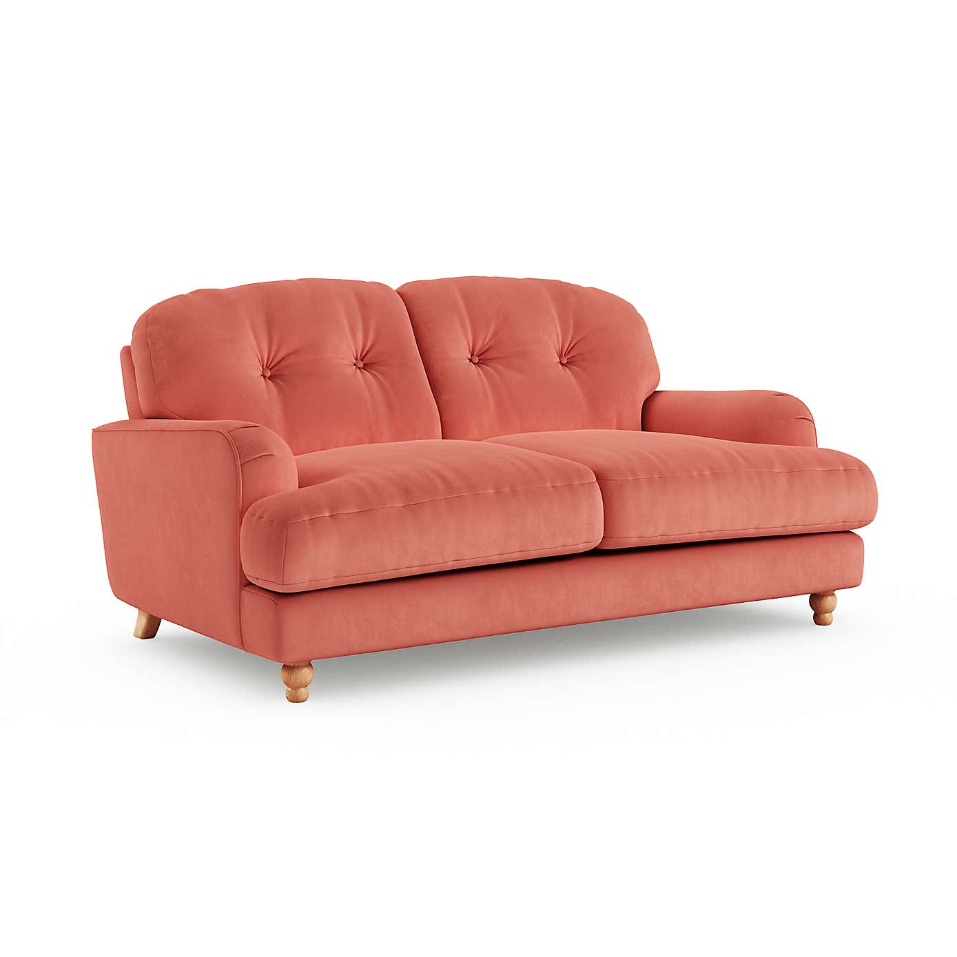 Martha Matte Plush Velvet 2 Seater Sofa