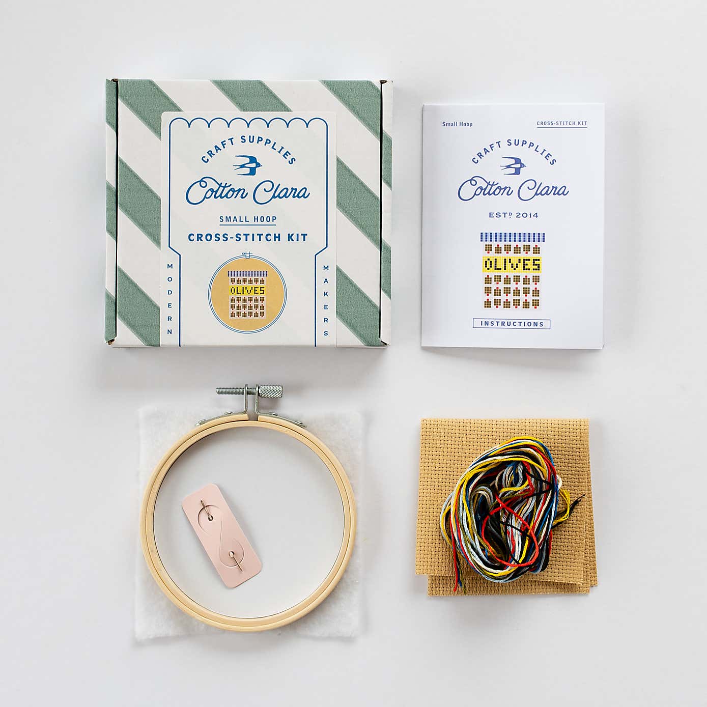 Cotton Clara Olives Cross Stitch Kit