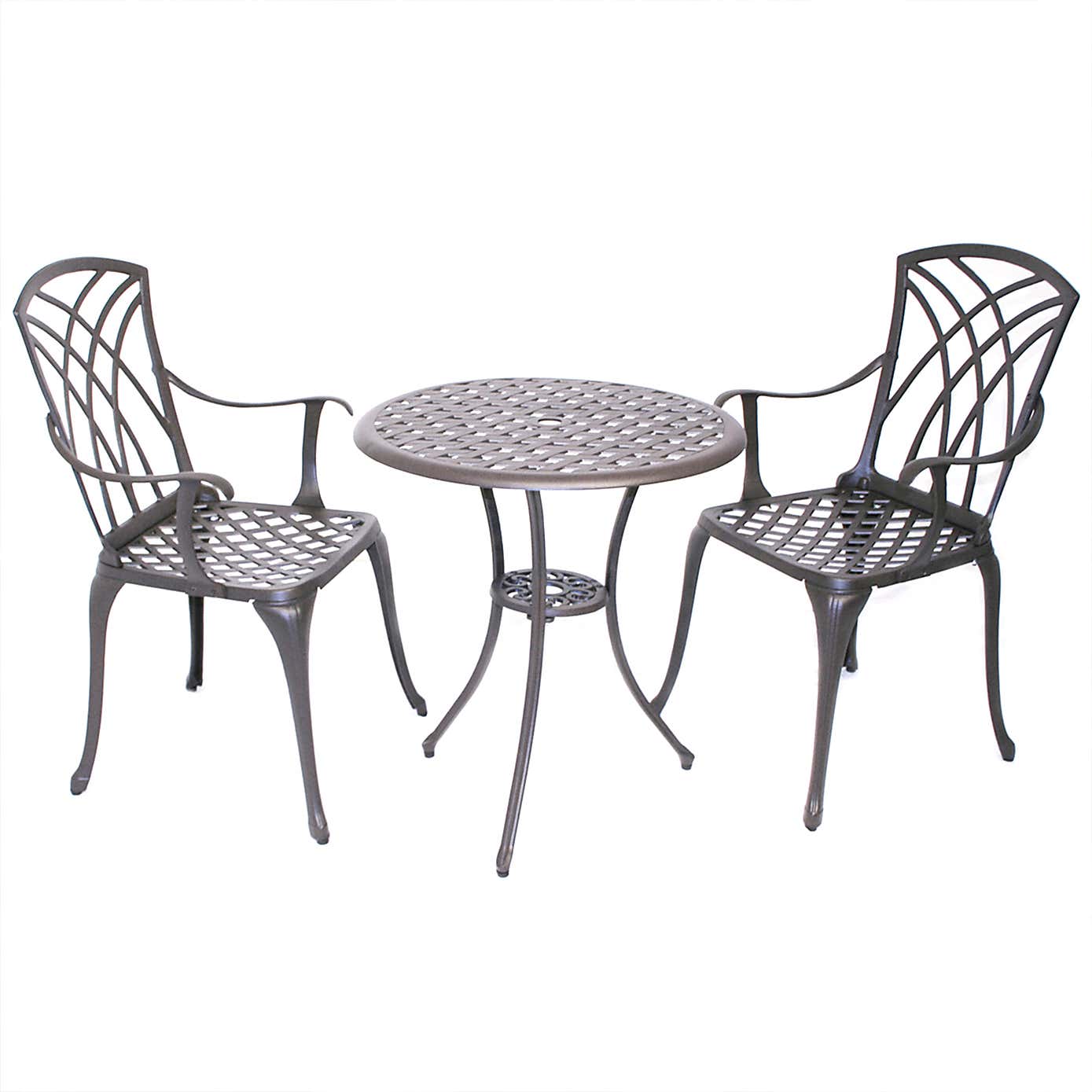 Charles Bentley Black and Bronze Bistro Set