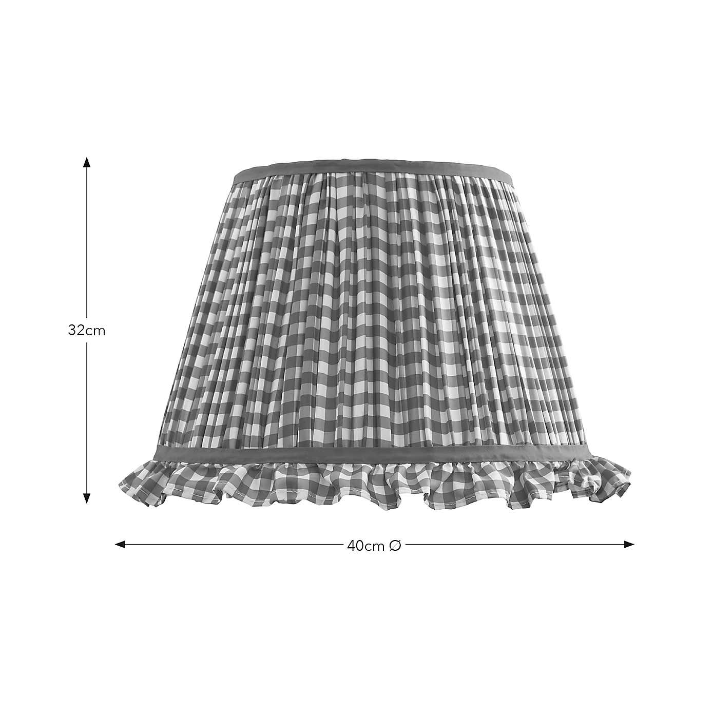 Carys Frilled Gingham Lamp Shade