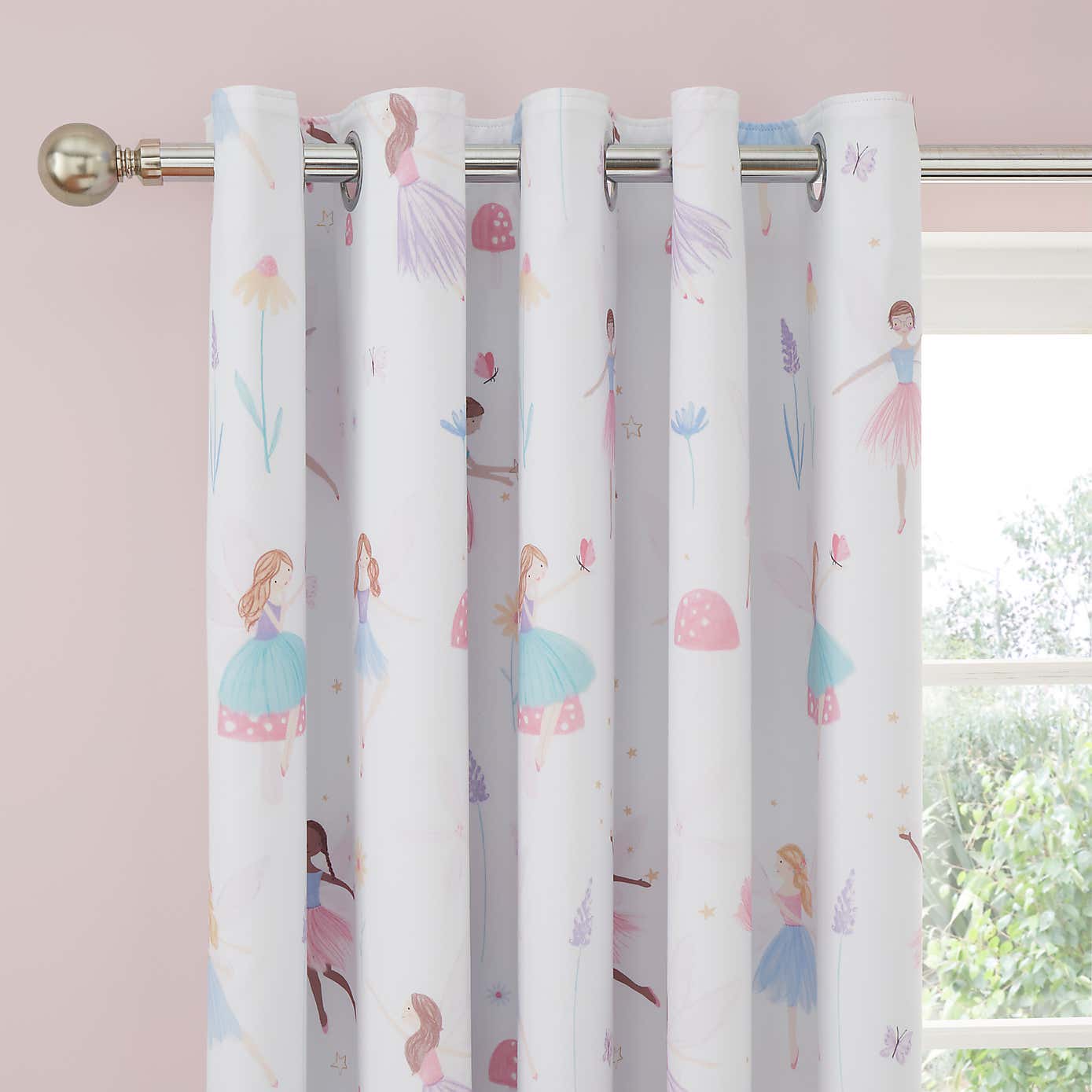Meadow Fairies Blackout Eyelet Curtains