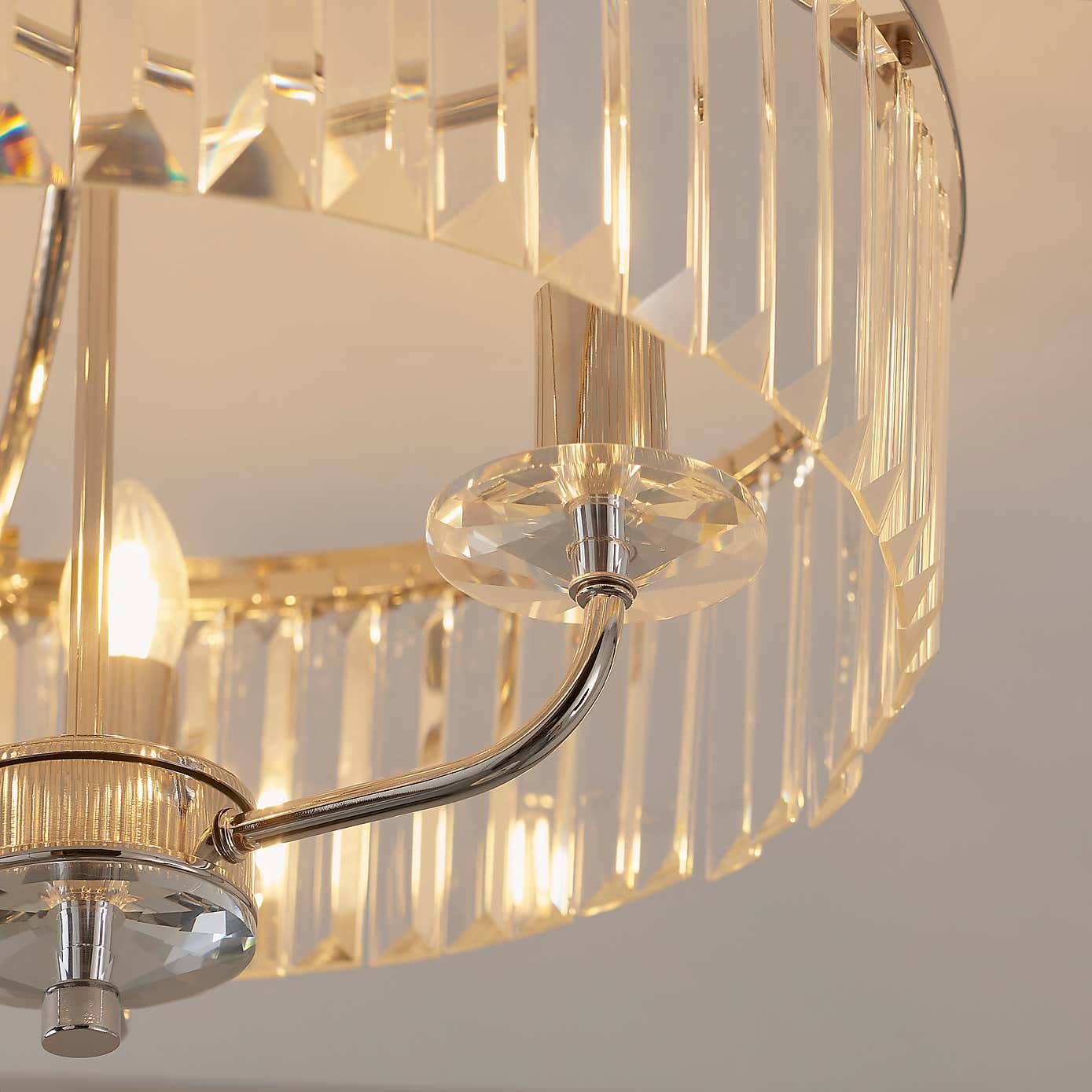Vogue Lighting Balmoral 3 Light Semi Flush Chandelier