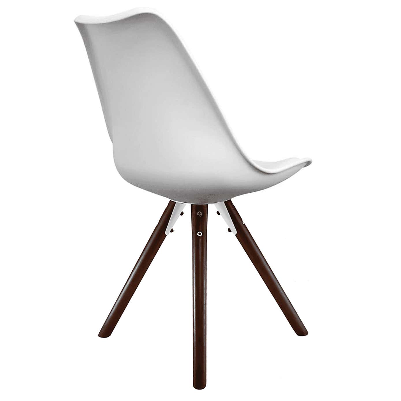 Fusion Living Soho Plastic Dining Chair with Pyramid Legs