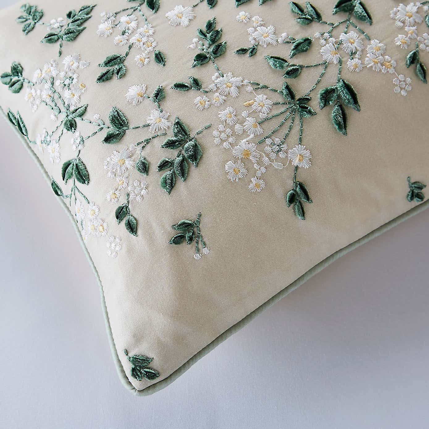 Dorma Botanical Embroidered Rectangle Cushion