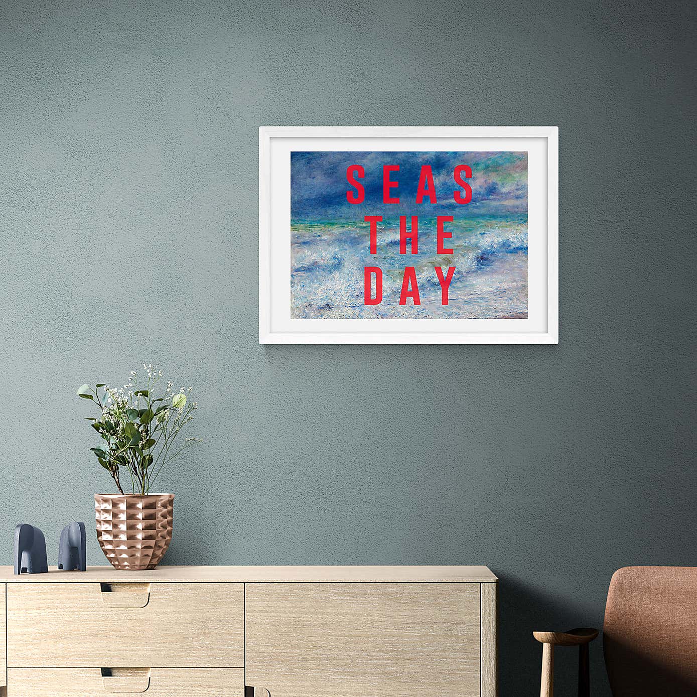 East End Prints Seas The Day Framed Print
