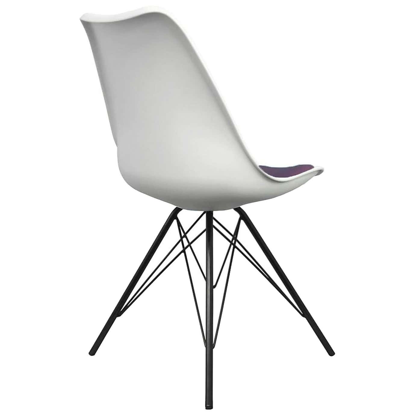 Fusion Living Soho White Plastic Dining Chair