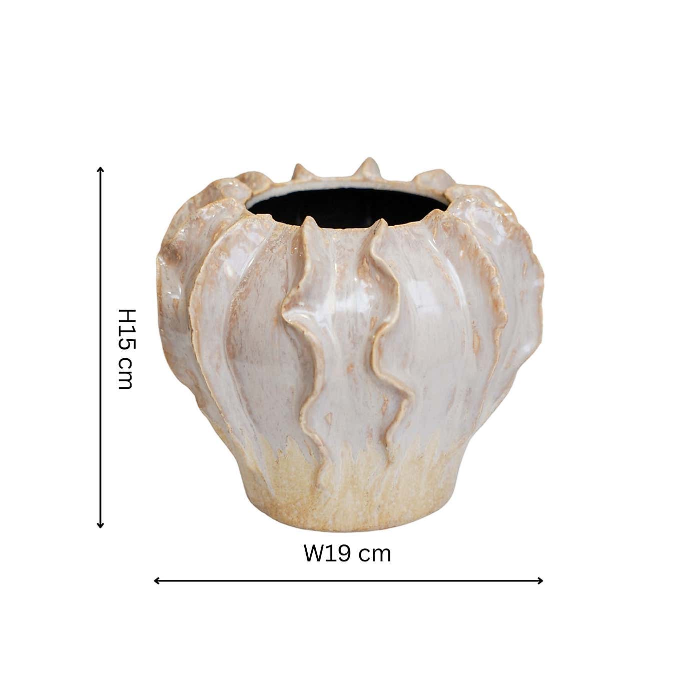 Scarlet Coral Reef Ceramic Vase