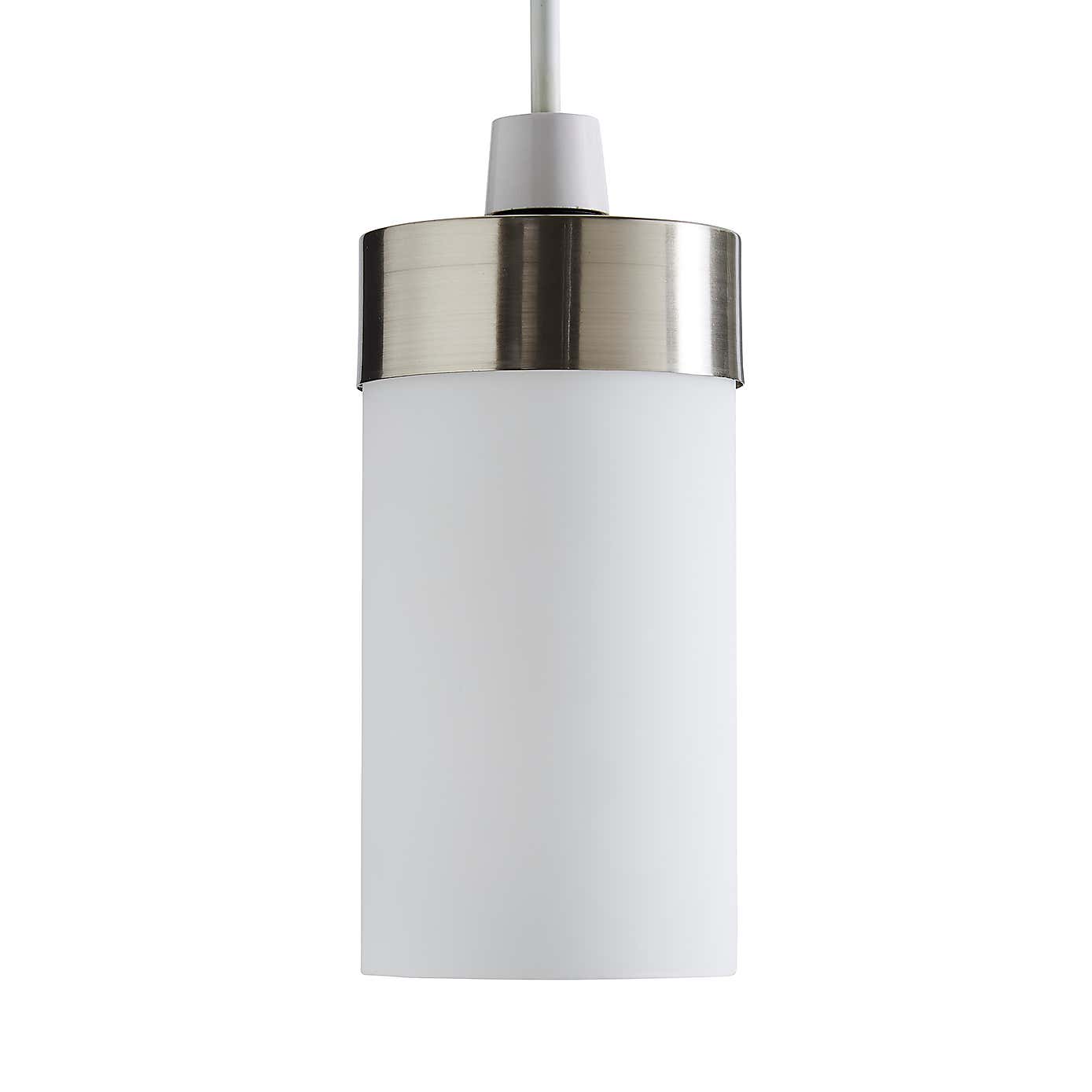 Ferris Satin Nickel Easy Fit Pendant Shade