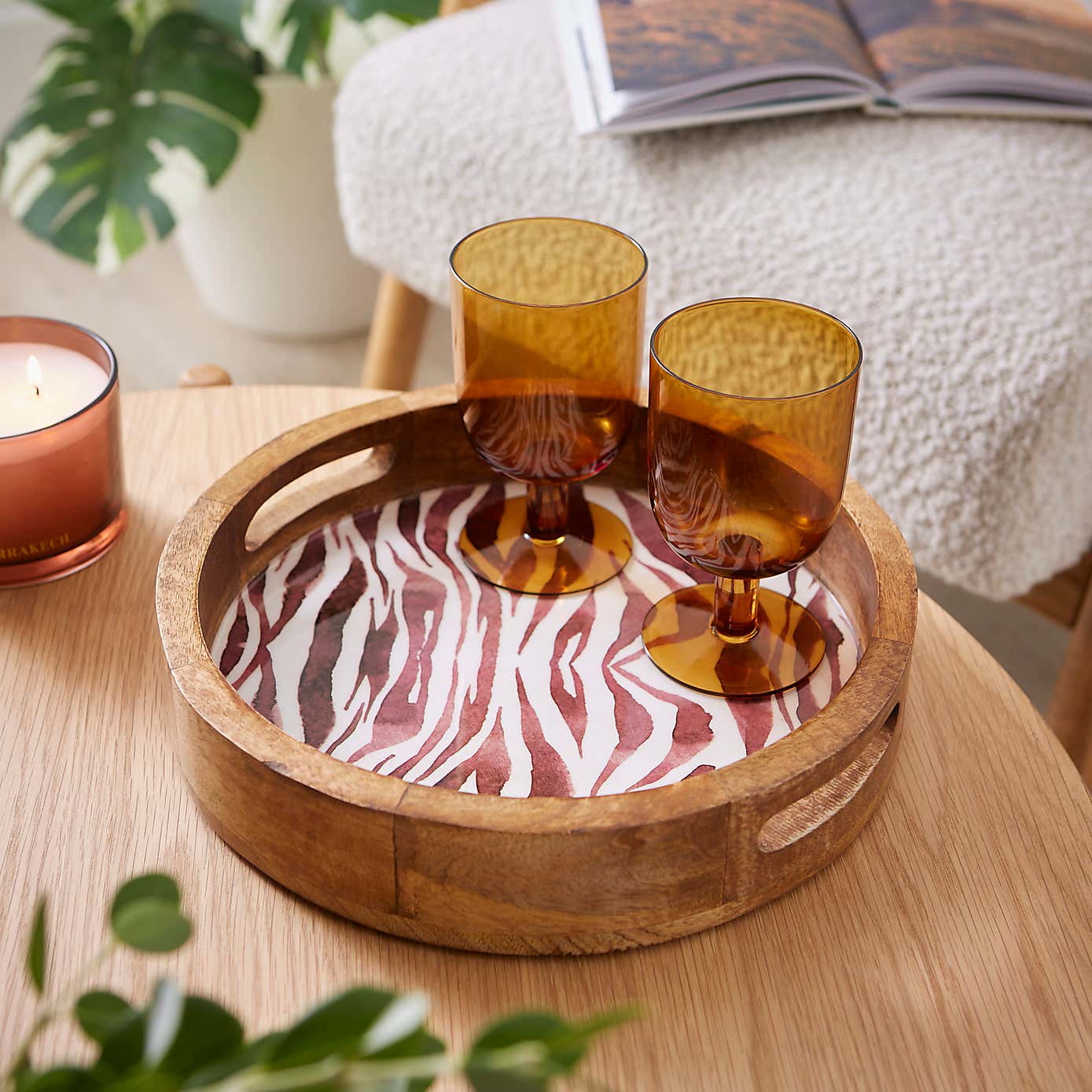 Marrakech Mango Wood Decorative Tray