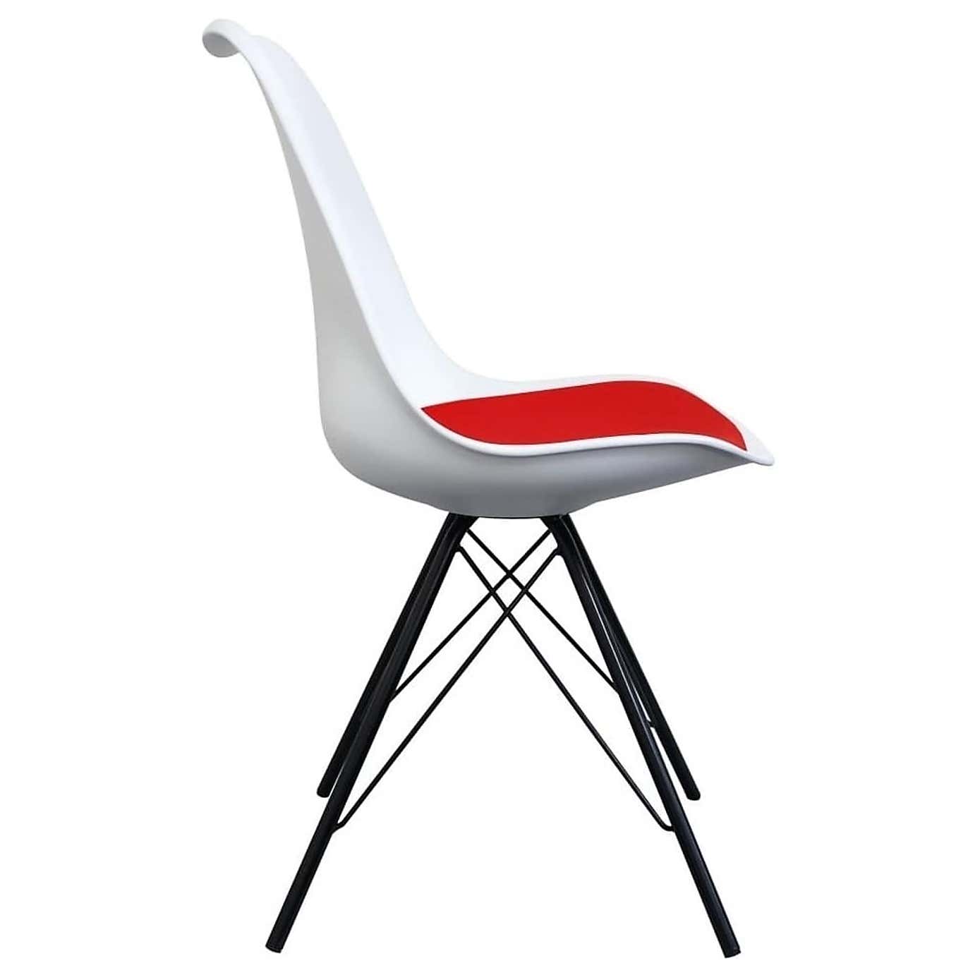 Fusion Living Soho White Plastic Dining Chair
