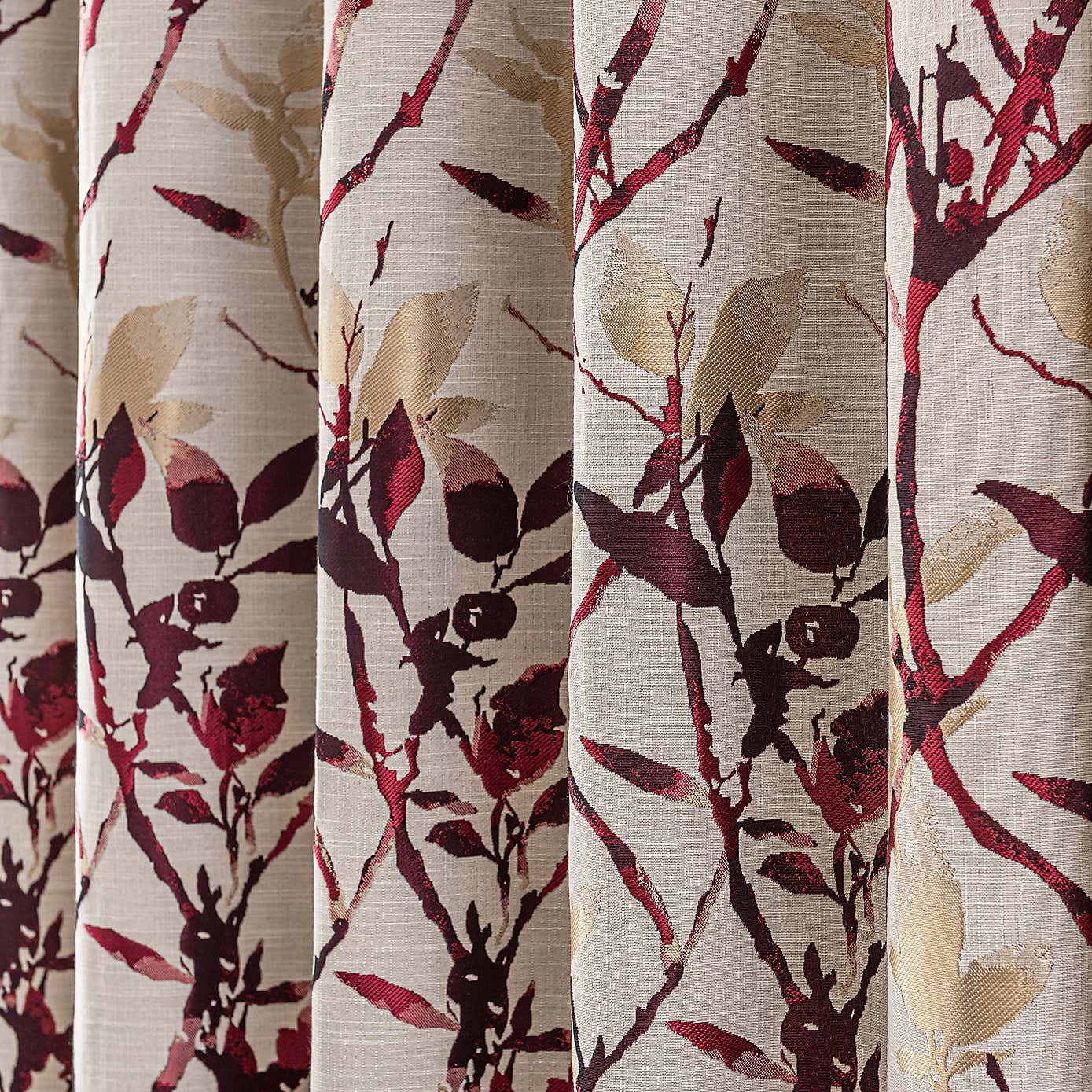 Zen Jacquard Eyelet Curtains