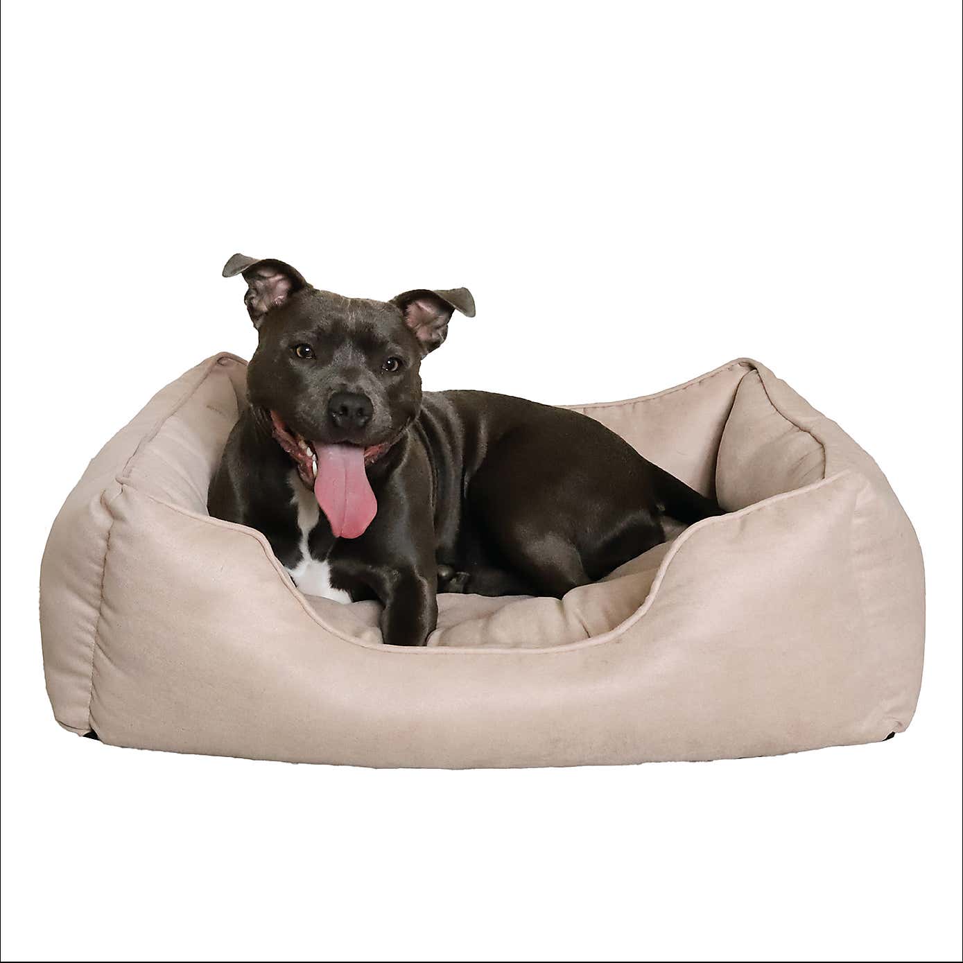 Rosewood Twill Box Pet Bed