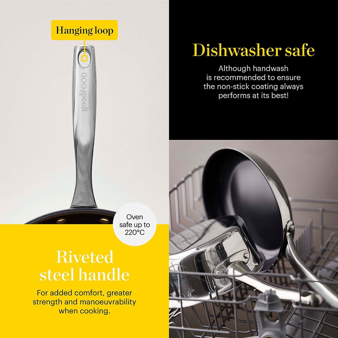 Good Food Tri Ply 24cm Frying Pan