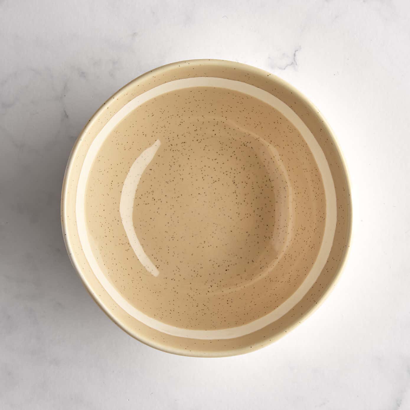 Striped Stoneware Nibble Bowl