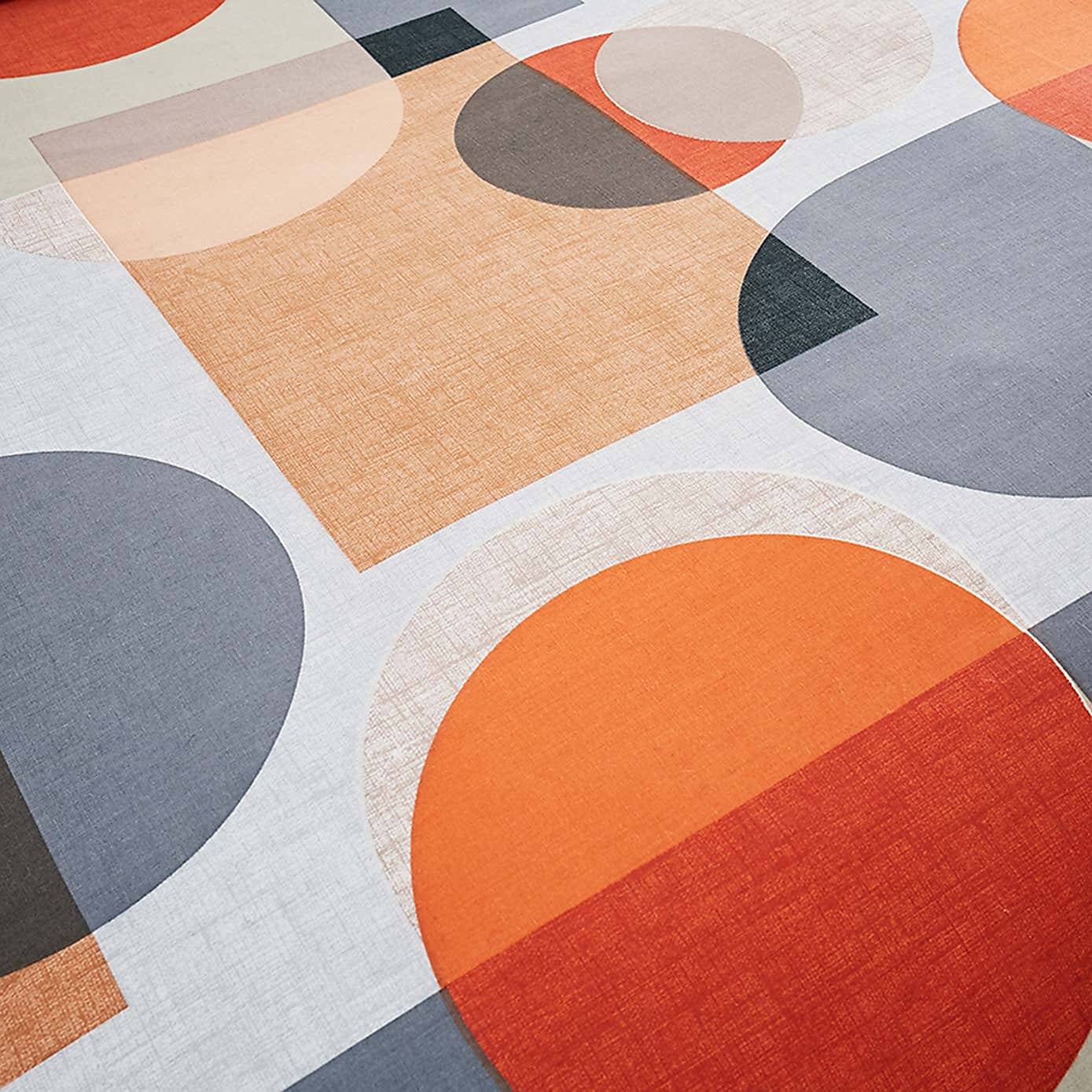 Elements Oscar Reversible Orange Duvet Cover and Pillowcase Set