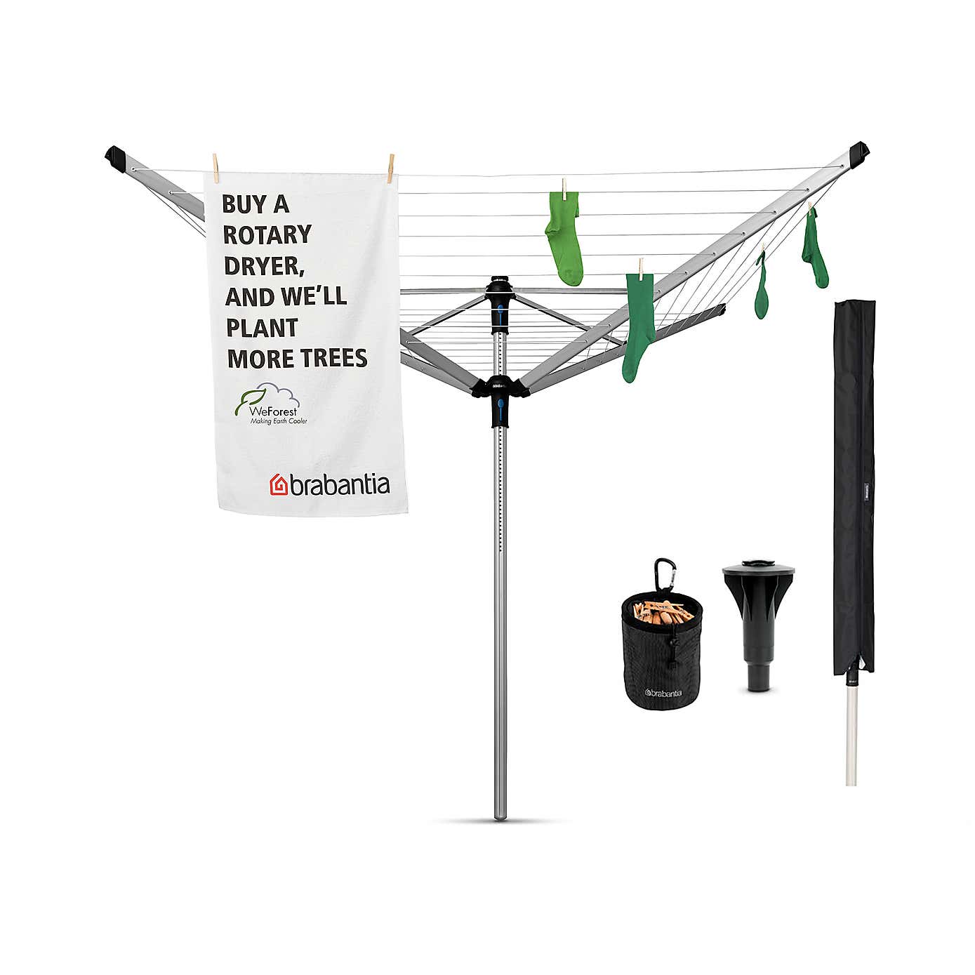 Brabantia 60 Metre 4 Arm Liftomatic Rotary Washing Line