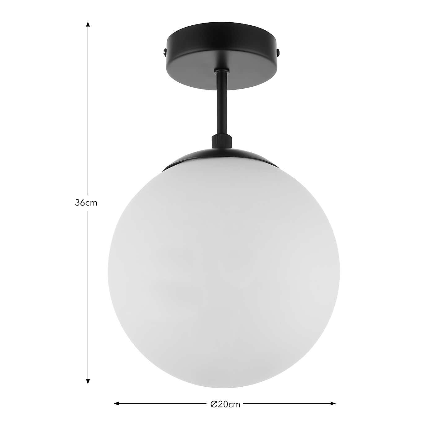 Sfera Bathroom Flush Ceiling Light