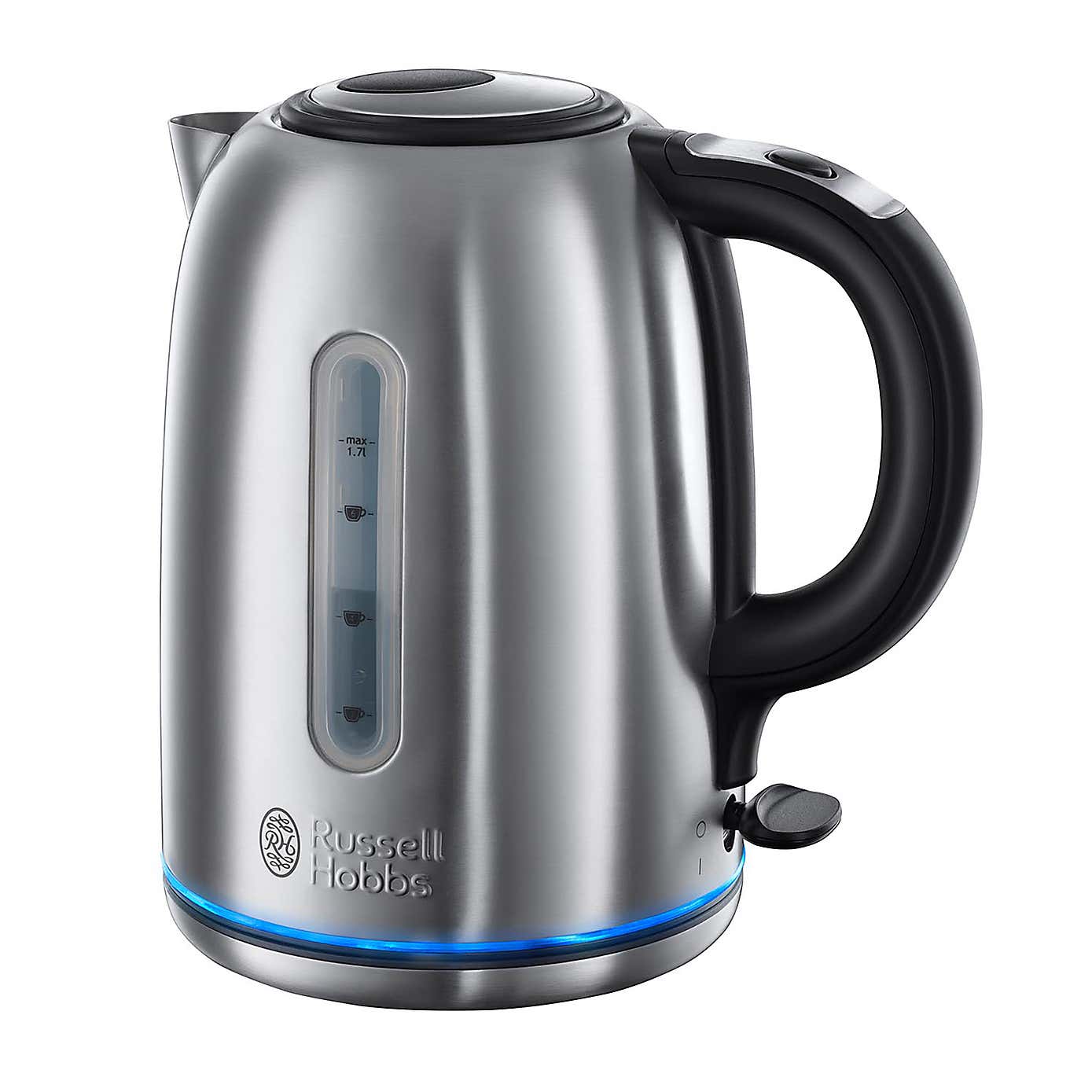 Russell Hobbs Brushed Stainless Steel 1.7L Quiet Boil Kettle