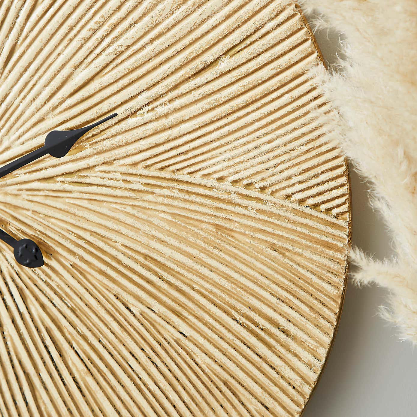 Ribbed Metal Clock 70cm