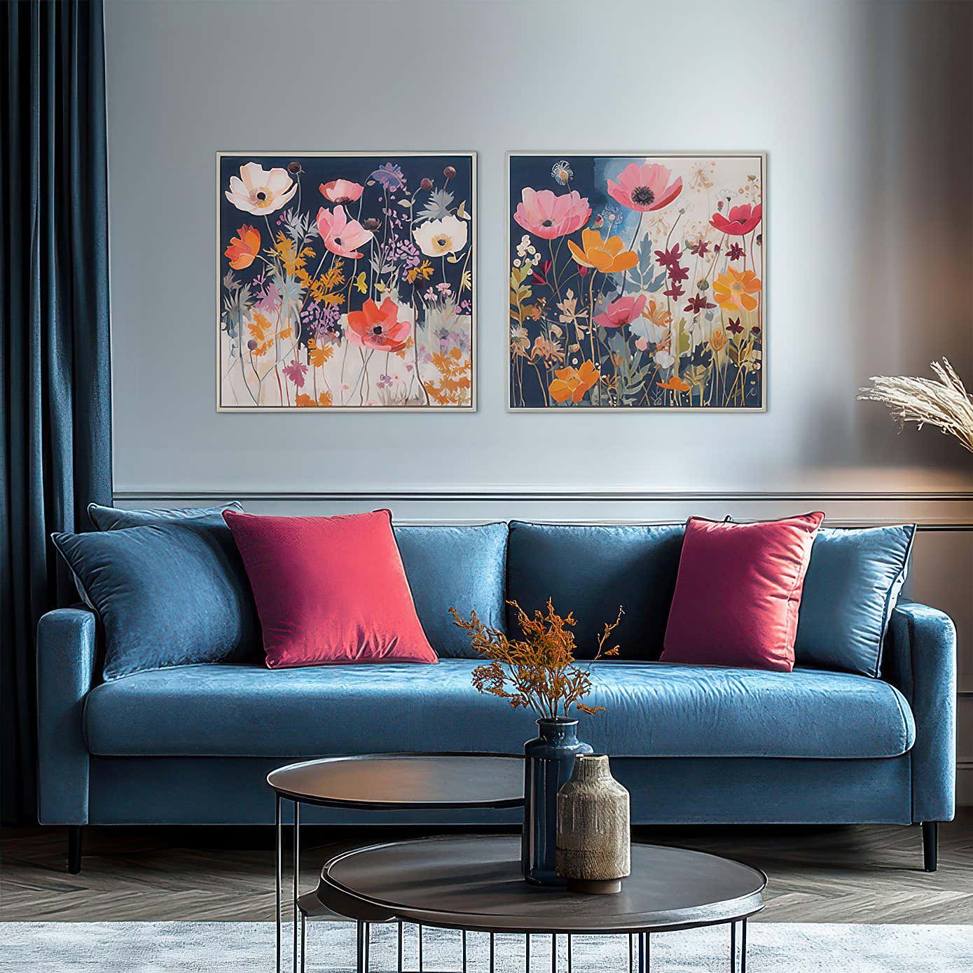 Cedar & Sage Modern Mix Framed Canvas