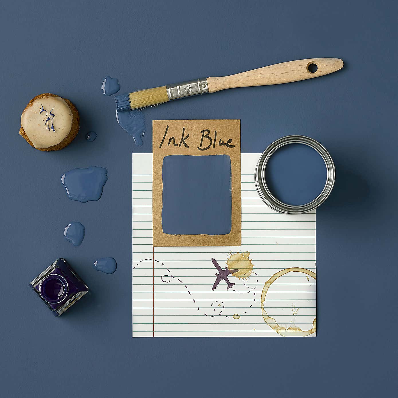 Rust-Oleum Ink Blue Matt Cupboard Paint