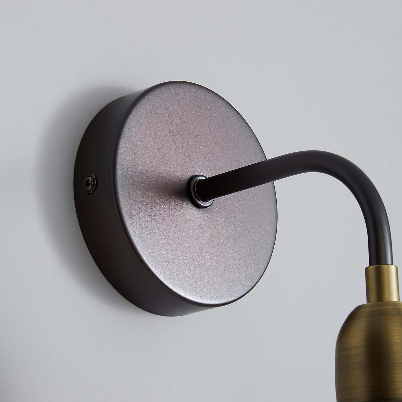 Marsden Antique Brass Industrial Wall Light