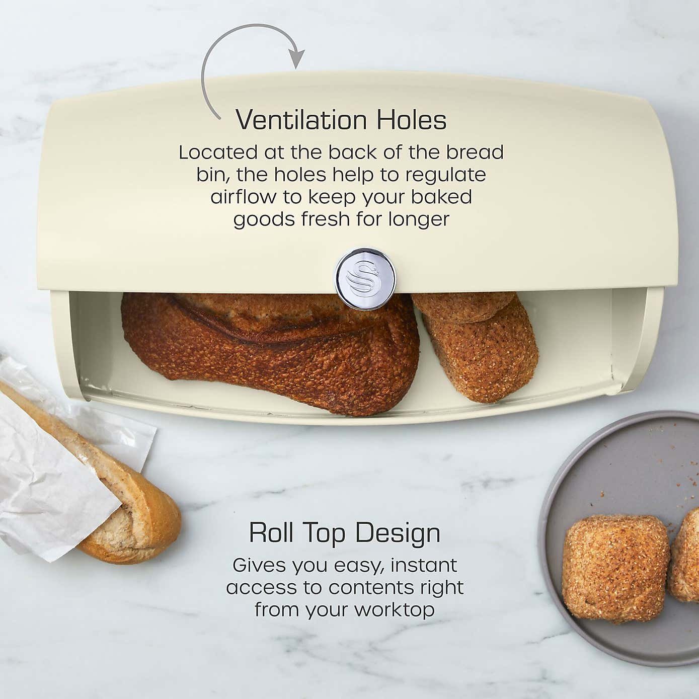 Swan Townhouse Bread Bin