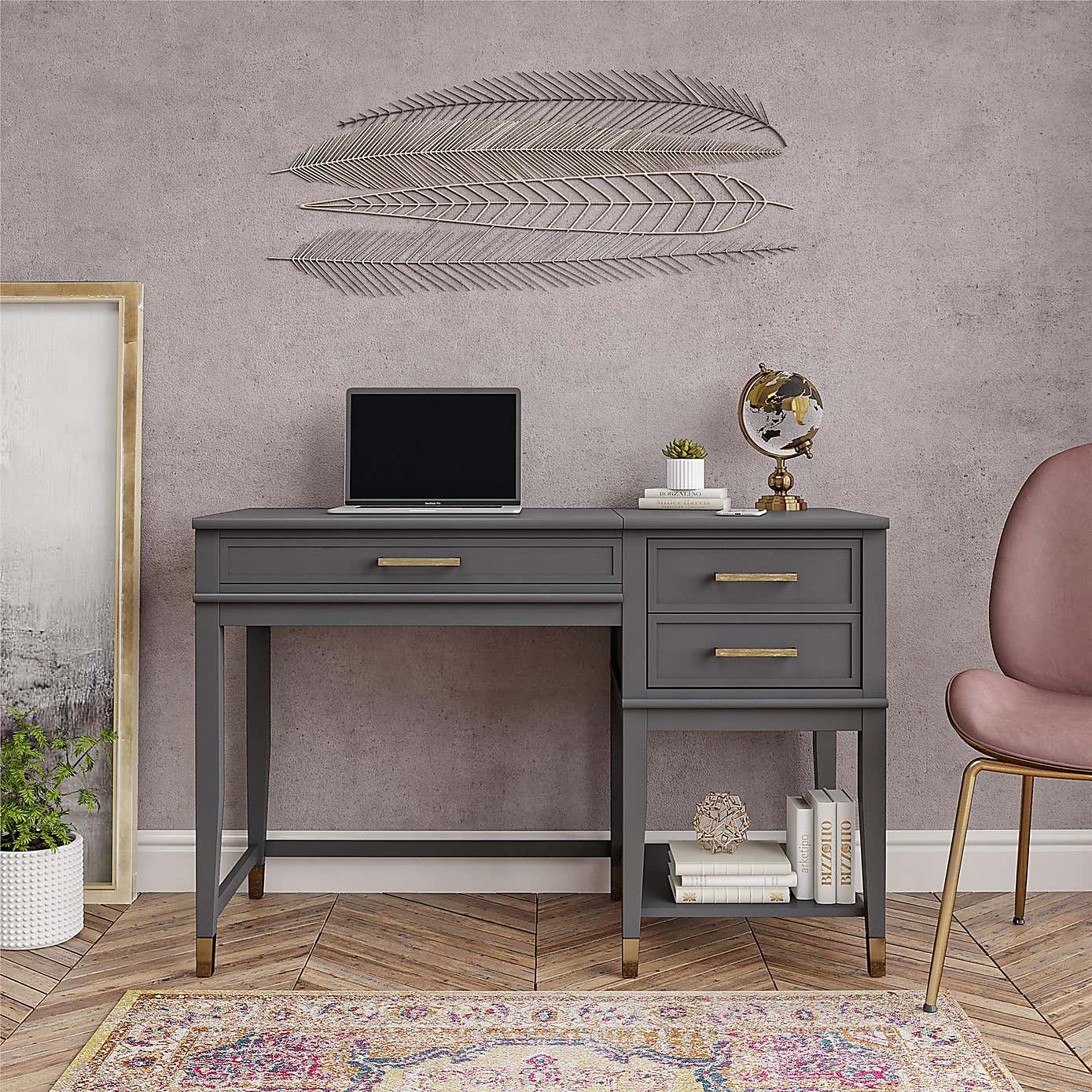 Cosmo Westerleigh Lift Desk, Graphite