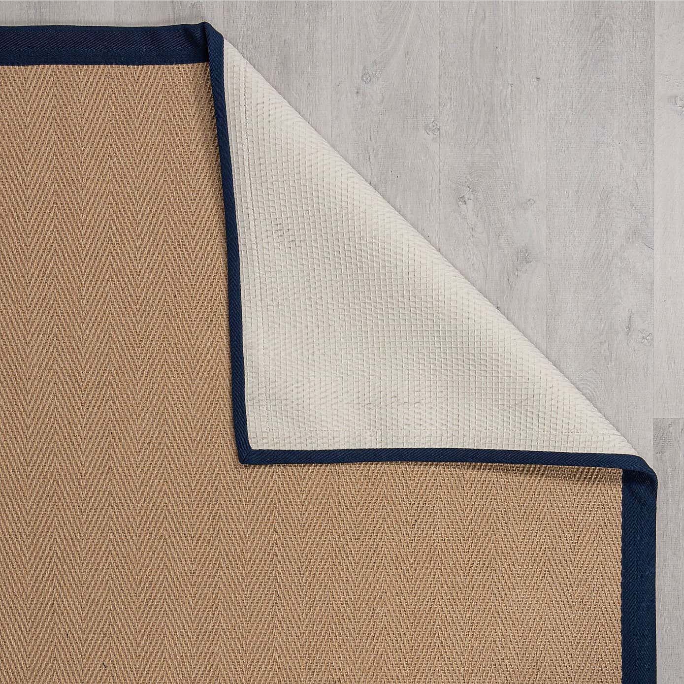 Herringbone Border Square Rug