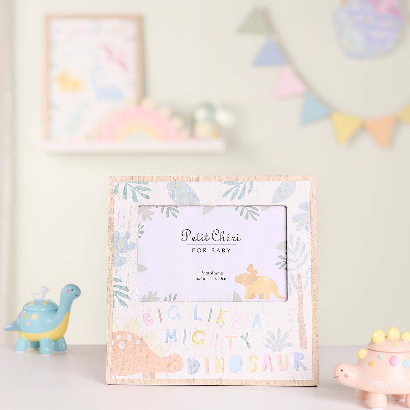 Petit Cheri Mighty Dinosaur Multicoloured Photo Frame