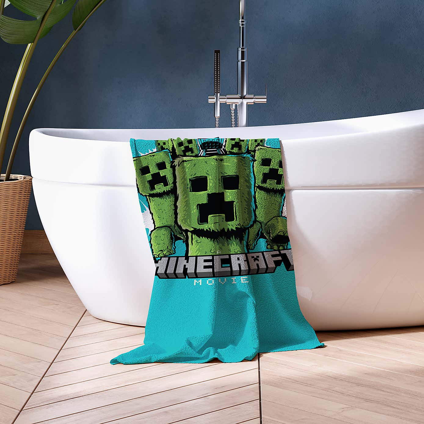 Minecraft Movie Group 100% Cotton Towel