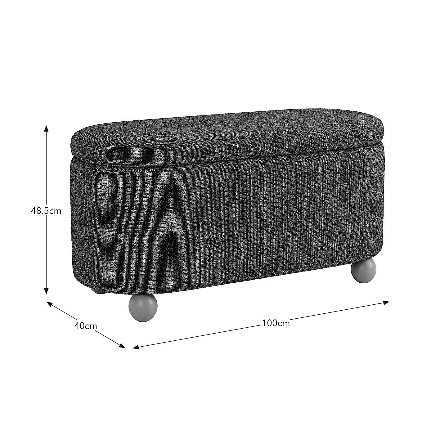 Nylah Luxe Boucle Storage Ottoman