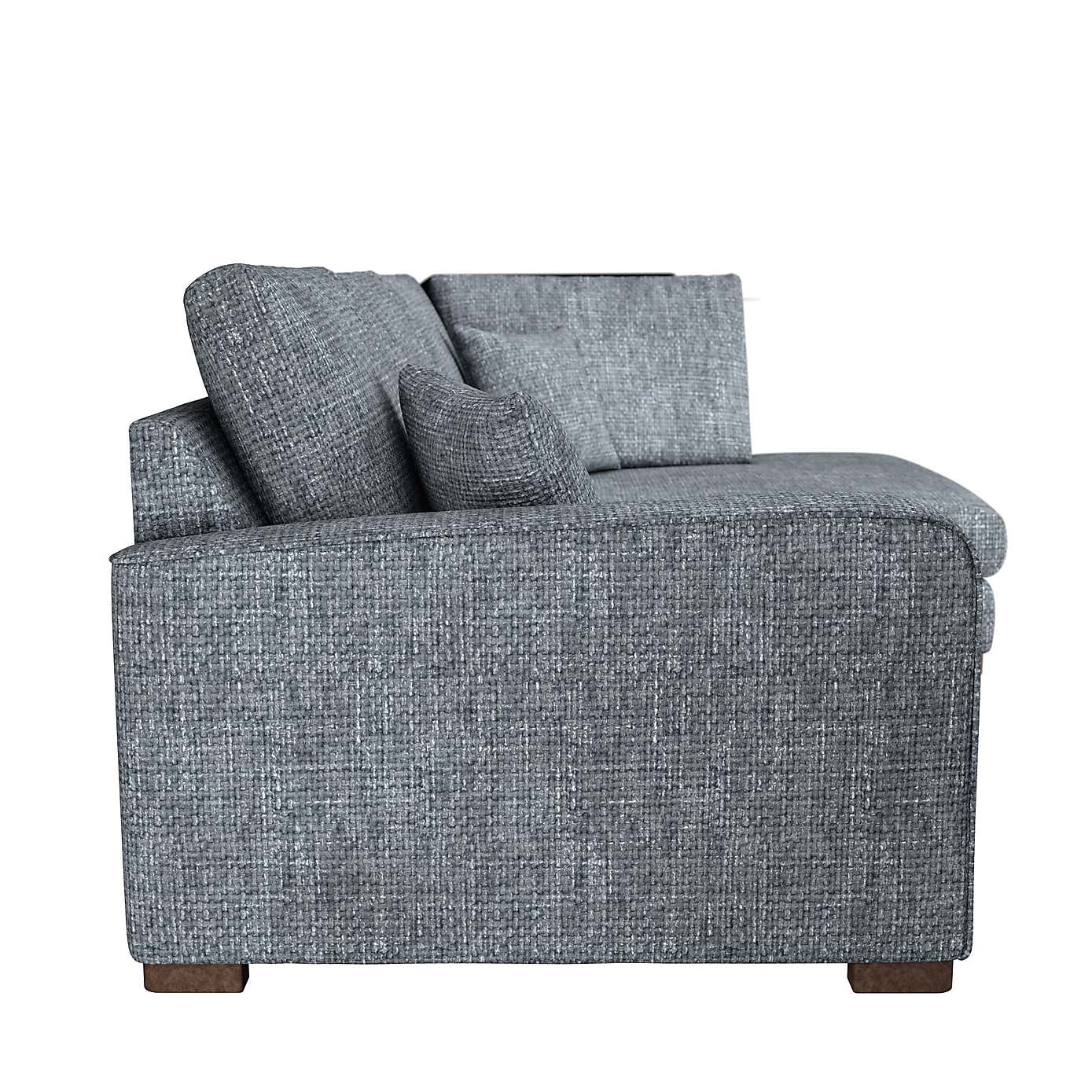 Carson Chunky Chenille Right Hand Corner Sofa