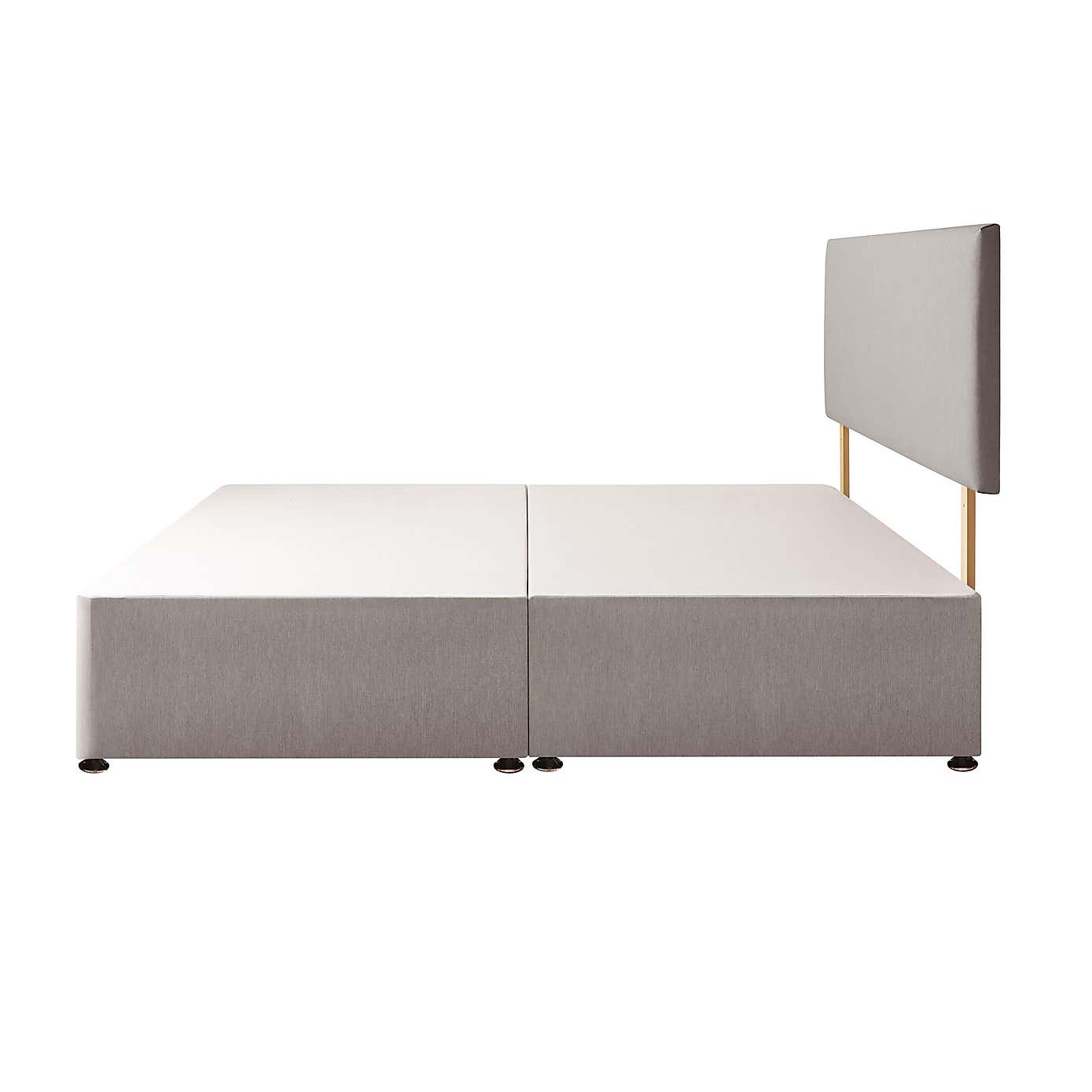 Silentnight 2 Drawer Divan Bed With Fabric Paris Headboard