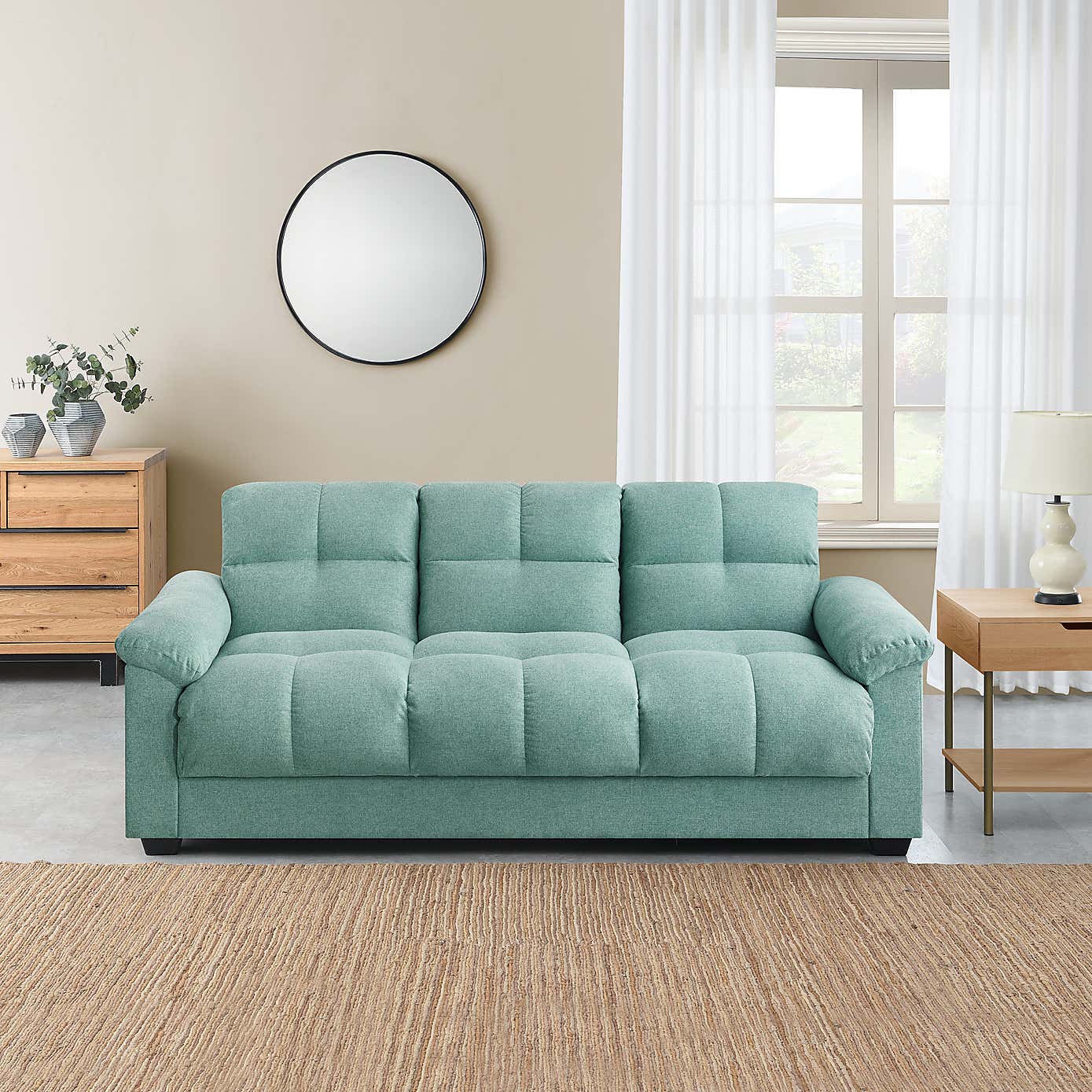 Margo Fabric with Storage Double Sofa Bed