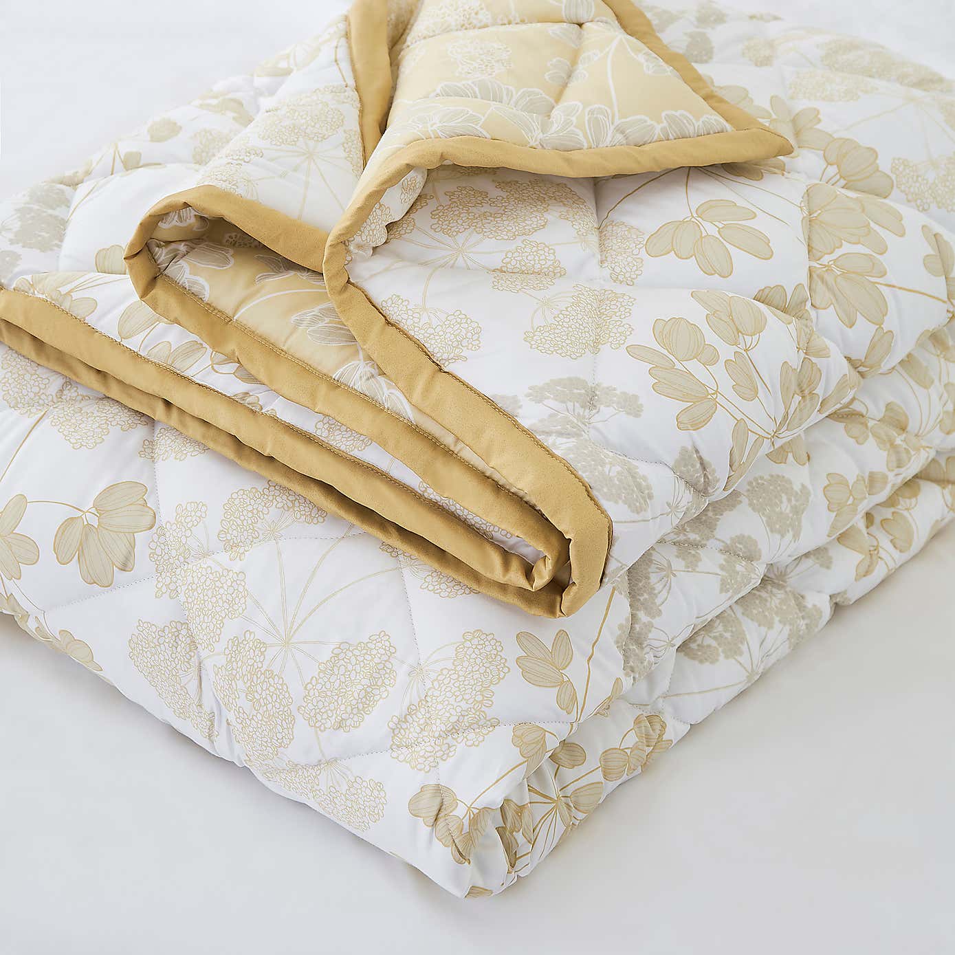 Dorma Daylesford Yellow 100% Cotton Bedspread