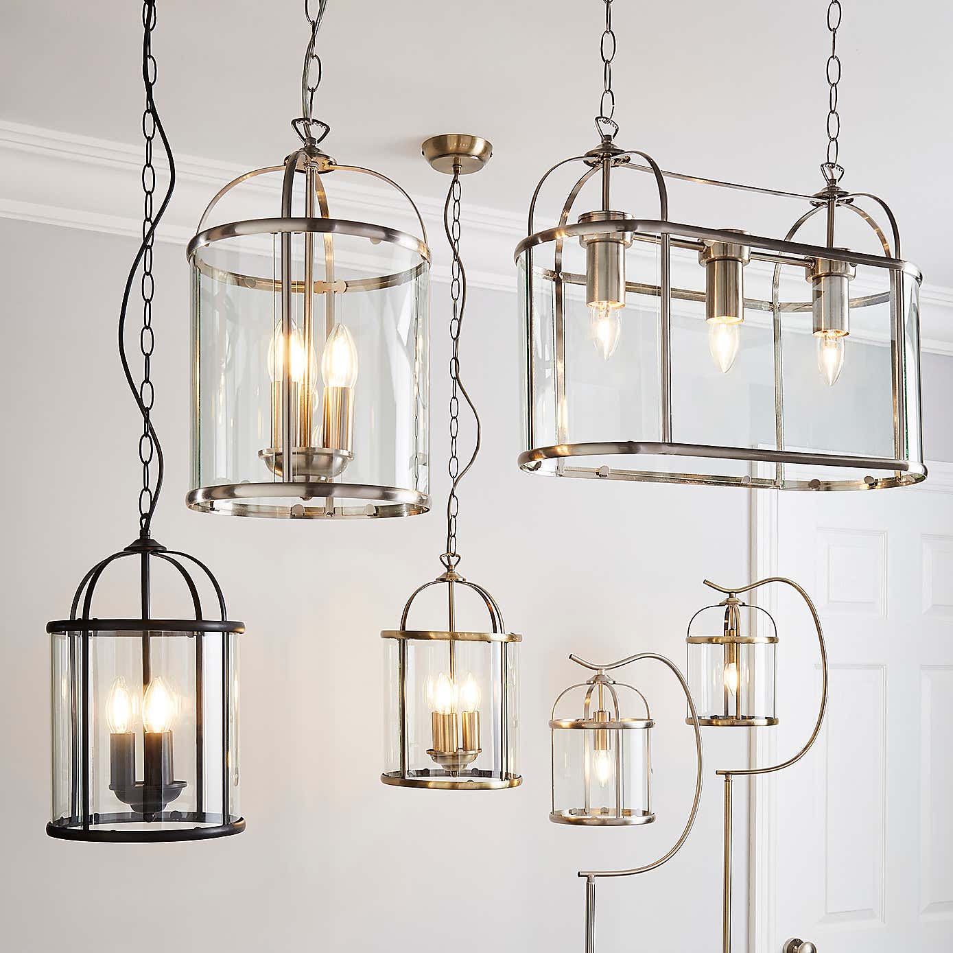 Hurricane 3 Light Pendant Ceiling Fitting