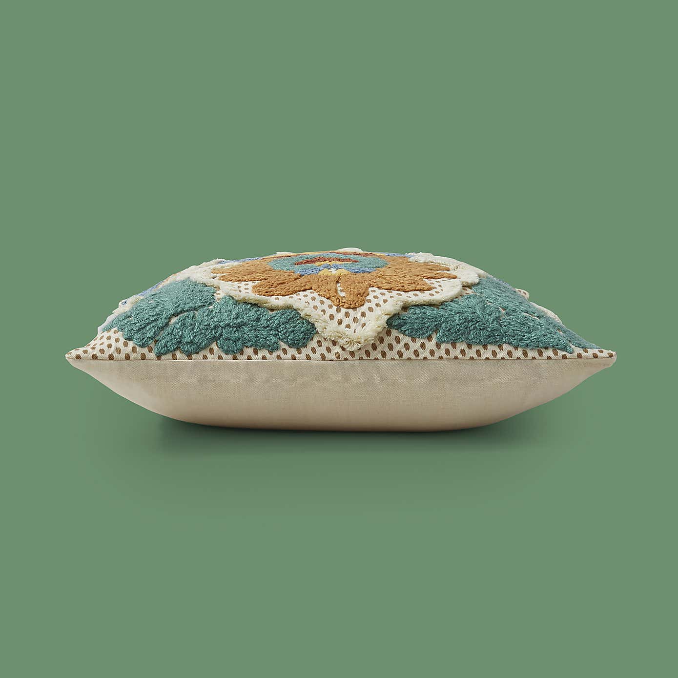 Damask Embroidered Cushion