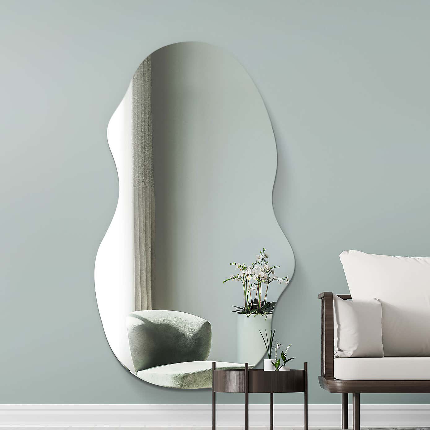 Lacuna Frameless Pond Full Length Wall Mirror