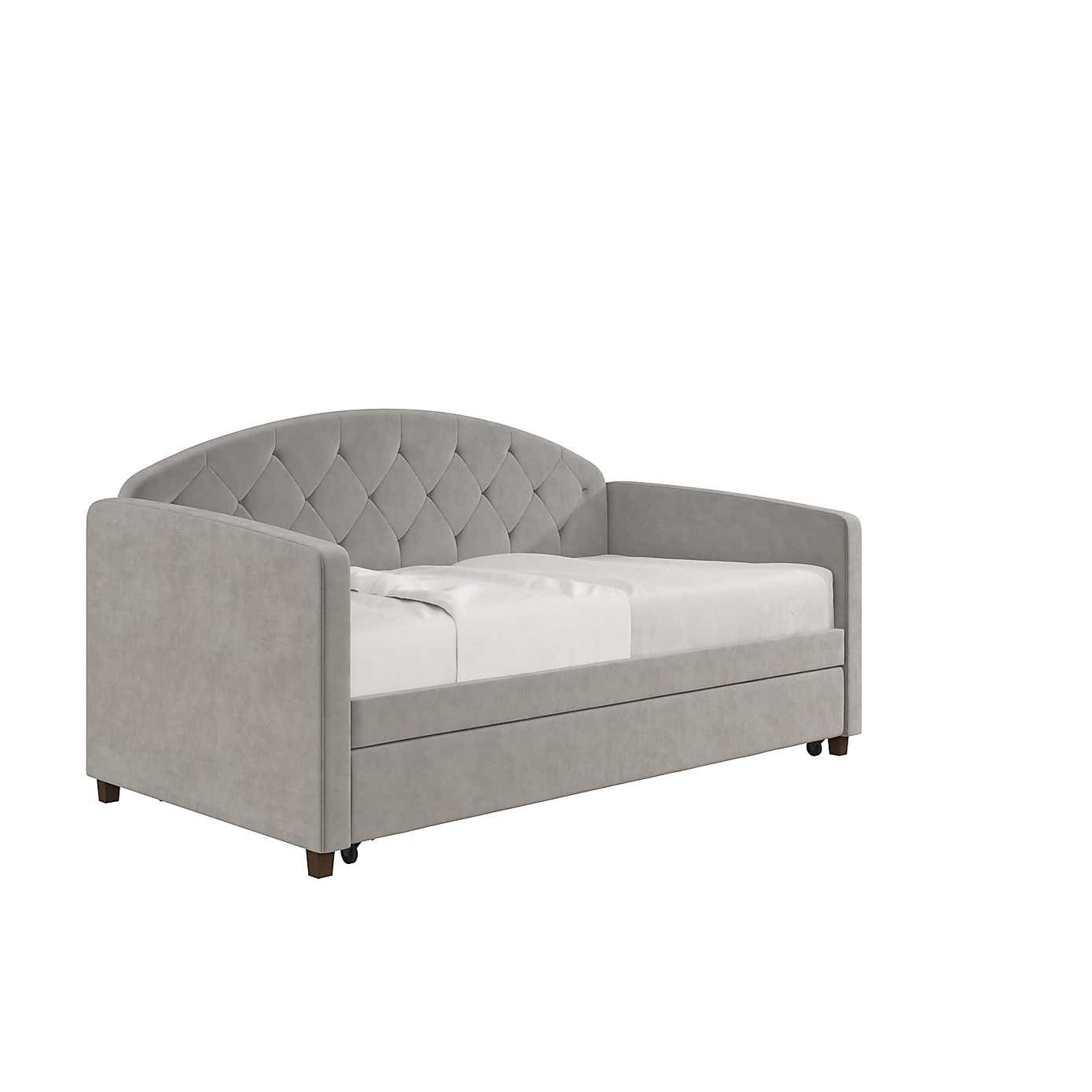 Aspen Velvet Daybed with Trundle