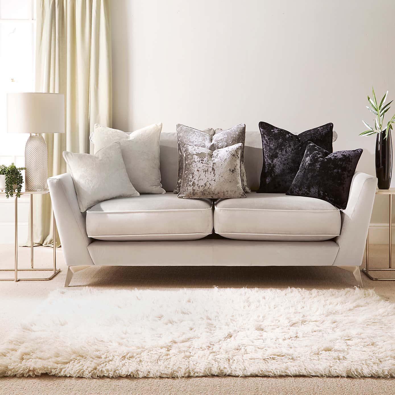 Crushed Velour Cushion